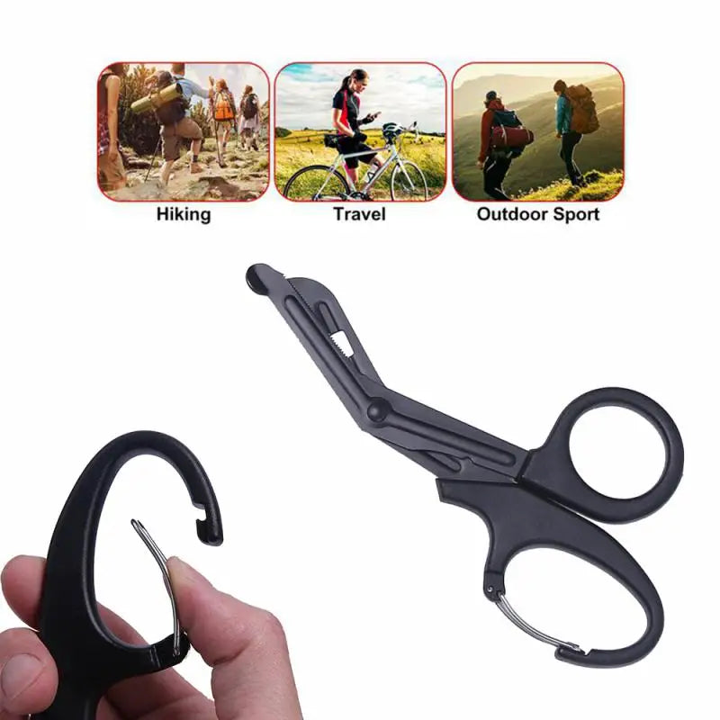 Carbou 18.5cm EMT Trauma Bandage Shears – Tactical Medical Scissors for Emergency & Outdoor Use